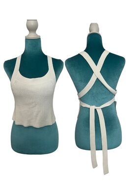 Aritzia Wilfred Cayenne Top Cropped knit halter top